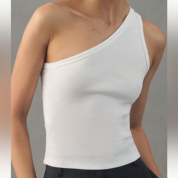 NWT Pilcro Ribbed One Shoulder Top - Picture 3 of 14